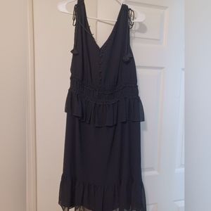 Gibson & Latimer Womens Size XL Black Tiered Sleeveless dress